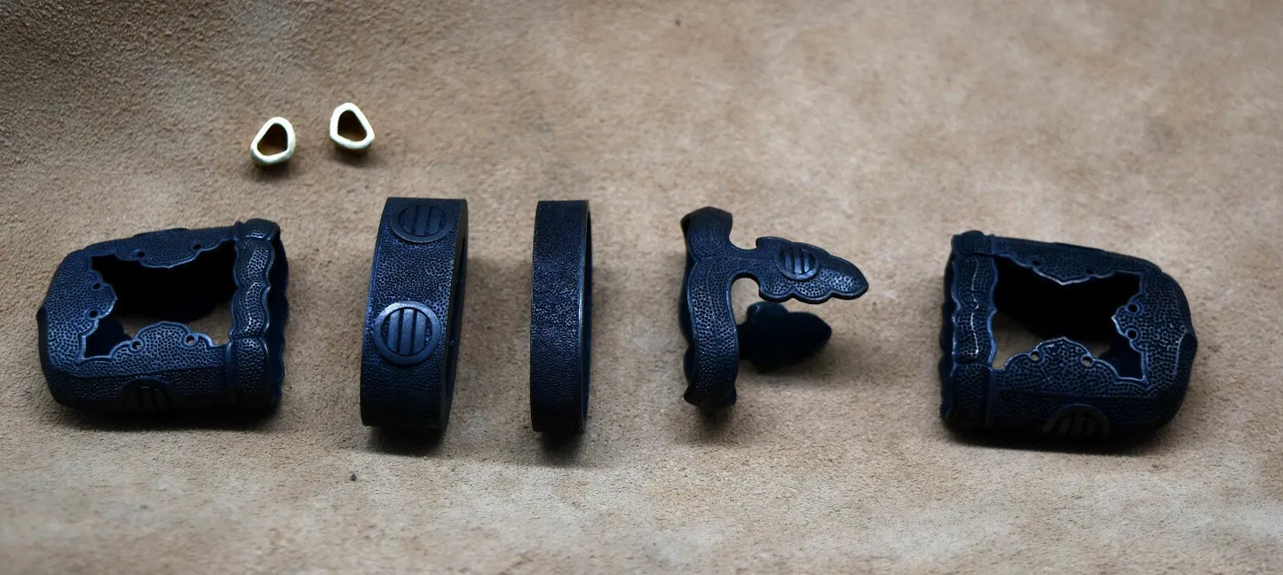 full set of fitting parts (handachi) for koshirae of katana or wakziashi